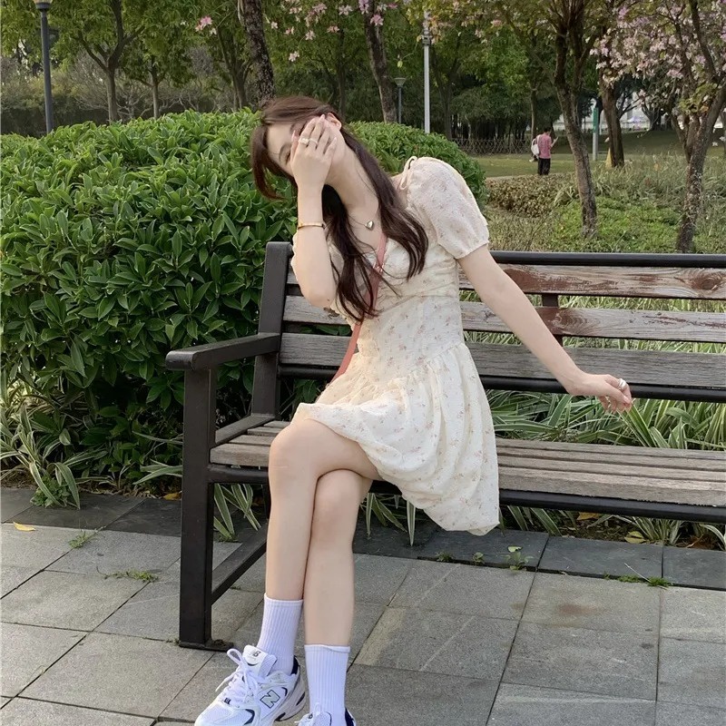 Đầm voan ZHELIHANGFEI ngắn chất lượng cao phong cách thời trang