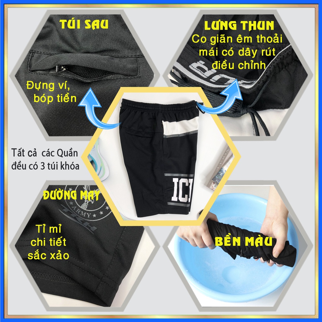 Quần đùi nam thể thao ngắn sọt nam Q42 quần short nam thun cao cấp đẹp giá rẻ có size lớn cho người mập big size