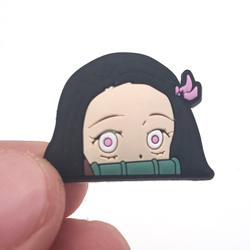 【Demon Slayer】PVC phụ kiện dép Crocs charm DIY khóa giày crocs jibbitz crocs trang trí lỗ giày phụ kiện giày dép crocs nút trang trí giày trẻ em Dép Sandal Đồ trang sức Quà tặng sáng tạo món quà đặc biệt