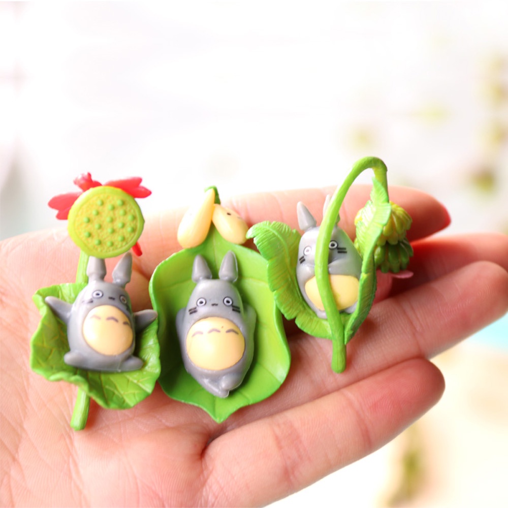 Set 8 mô hình totoro mini dễ thương dùng trang trí tiểu cảnh