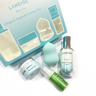 Set Dưỡng Trắng Laneige White Dew Original Ampoule Essence Set