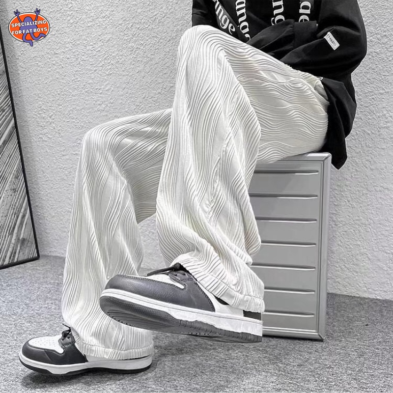 Quần ống rộng Màu Trơn Thời Trang Đường Phố Hàn Quốc Cao Cấp