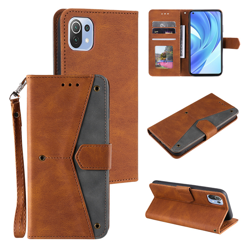 Samsung M31 A31 A30 A20 A21 A10 A01 Stitching Phone Case Lanyard Design Folding Card Slot Photoframe Leather Wallet