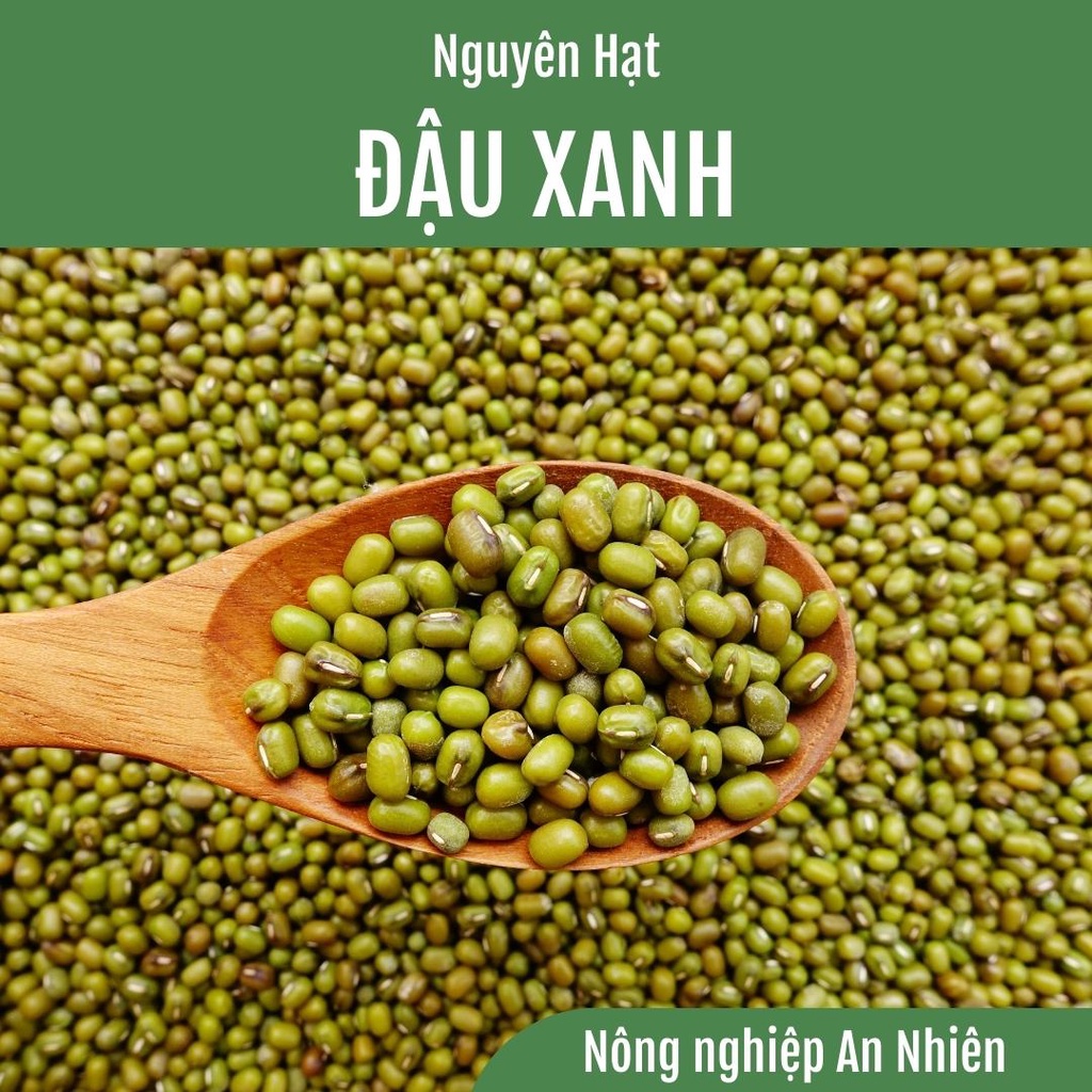 1Kg ĐẬU XANH NGUYÊN HẠT Hàng Chuẩn Đẹp Làm Giá Đỗ, Nấu canh, Nấu Chè, Nấu Cháo....