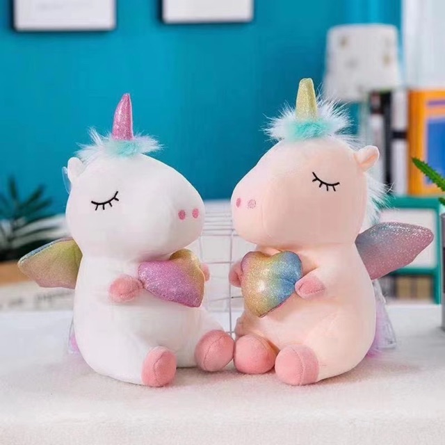 Gấu bông hình Unicon ngồi siêu dễ thương