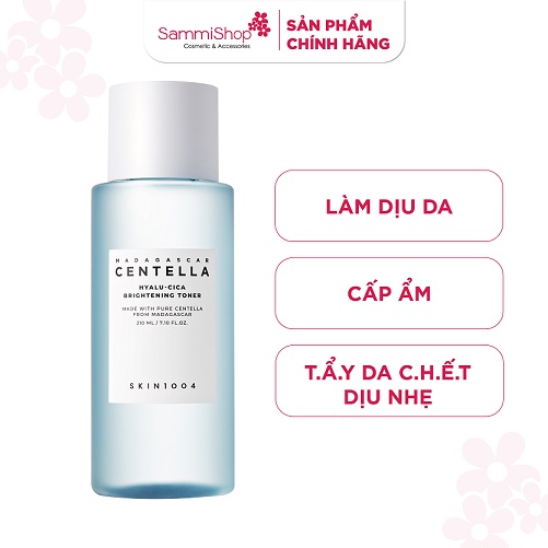 Nước hoa hồng làm dịu và cấp ẩm cho da Skin1004 Madagascar Centella Hyalu-cica Brightening Toner 210ml