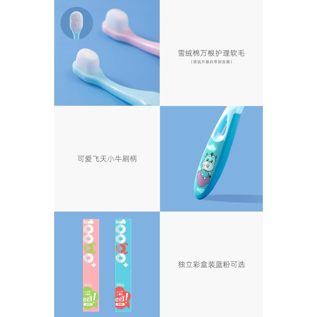 [Hàng mới về] Bàn chải đánh răng mềm mại chủ đề hoạt hình cho bé 2-8T
