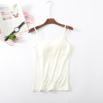 Áo hai dây có đệm ngực chất cotton lạnh co giãn 4 chiều