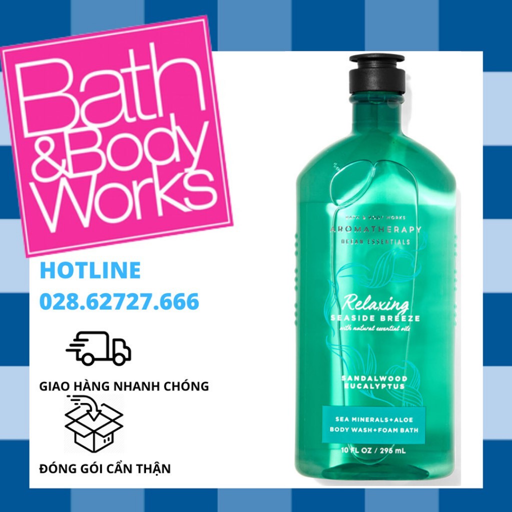 Sữa Tắm Bath And Body Works Aromatherapy Relaxing - Sandalwood Eucalyptus (295ml)