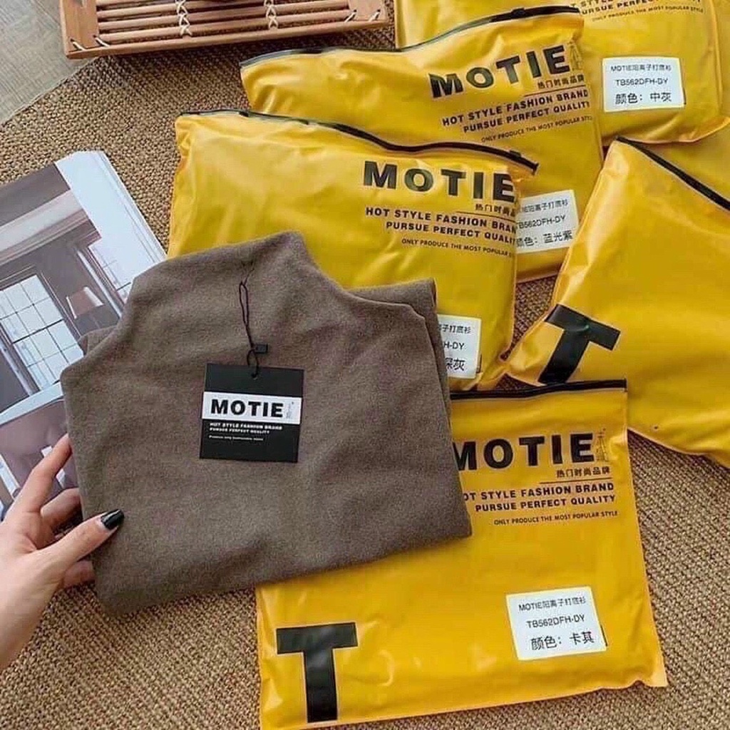 Áo giữ nhiệt mote túi zip vàng