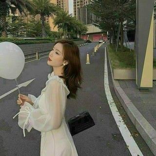 VÁY TRẮNG ĐAN EO TAY PHỒNG