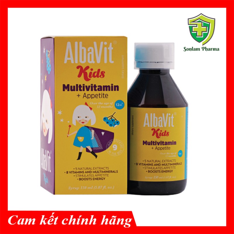 Albavit Kids Multivitamin - Lọ 150ml - Kích Thích Ăn Ngon, Tăng Cường Khả Năng Hấp Thu Dưỡng Chất