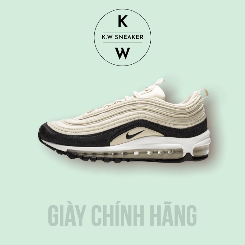 (Giày AUTH) Giày Air Max 97 Cream Black chính hãng