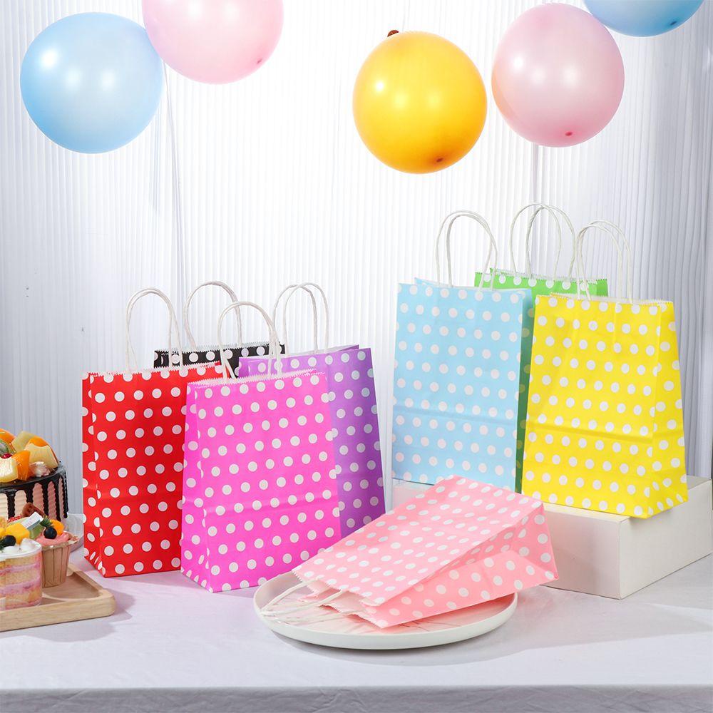 FOREVER Túi Giấy Đựng Quà Họa Tiết Chấm Bi Xinh Xắn