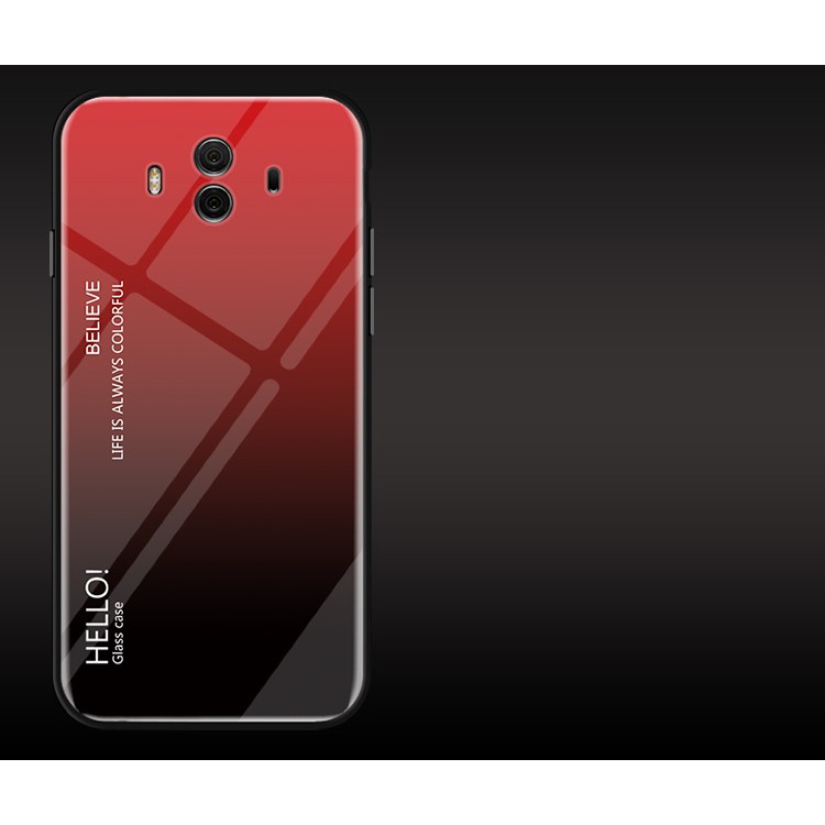 Ốp điện thoại tráng kính cường lực phối màu gradient cho Huawei Mate 10 Mate 10 Pro MATE 9 Mate 9 Pro