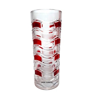 BÌNH BÔNG LỌ HOA THỦY TINH TRỤ MÀU GỢN GÓNG 20CM