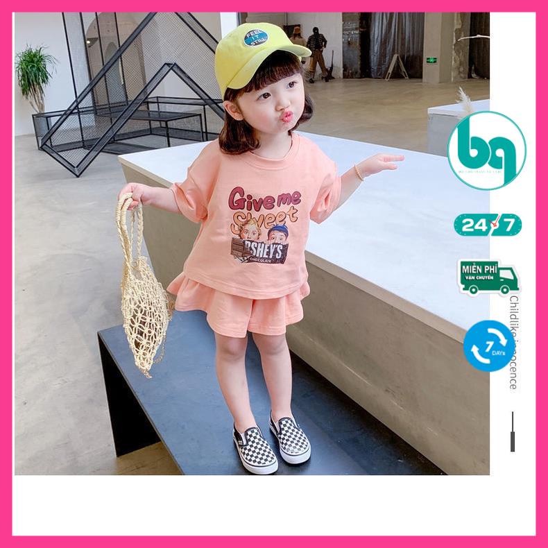 Váy bé gái,1- 6 tuổi, đồ bộ cho bé phong cách Hàn Quốc, quần áo BAOQUANKIDS