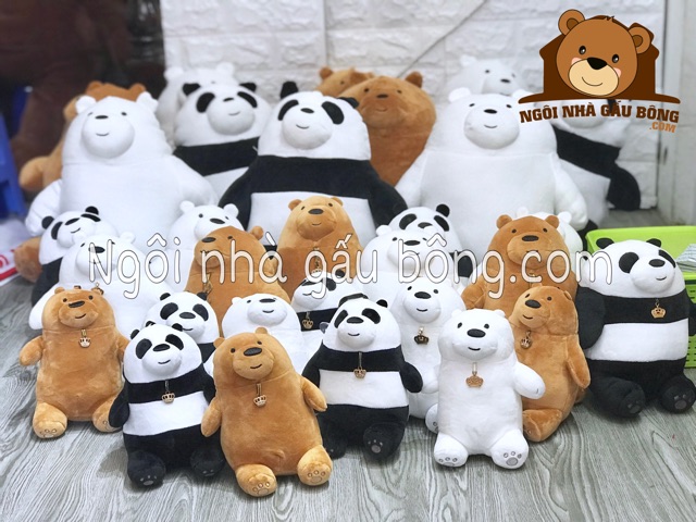 GẤU BÔNG CAO CẤP  - Gấu Bông We Bare Bears