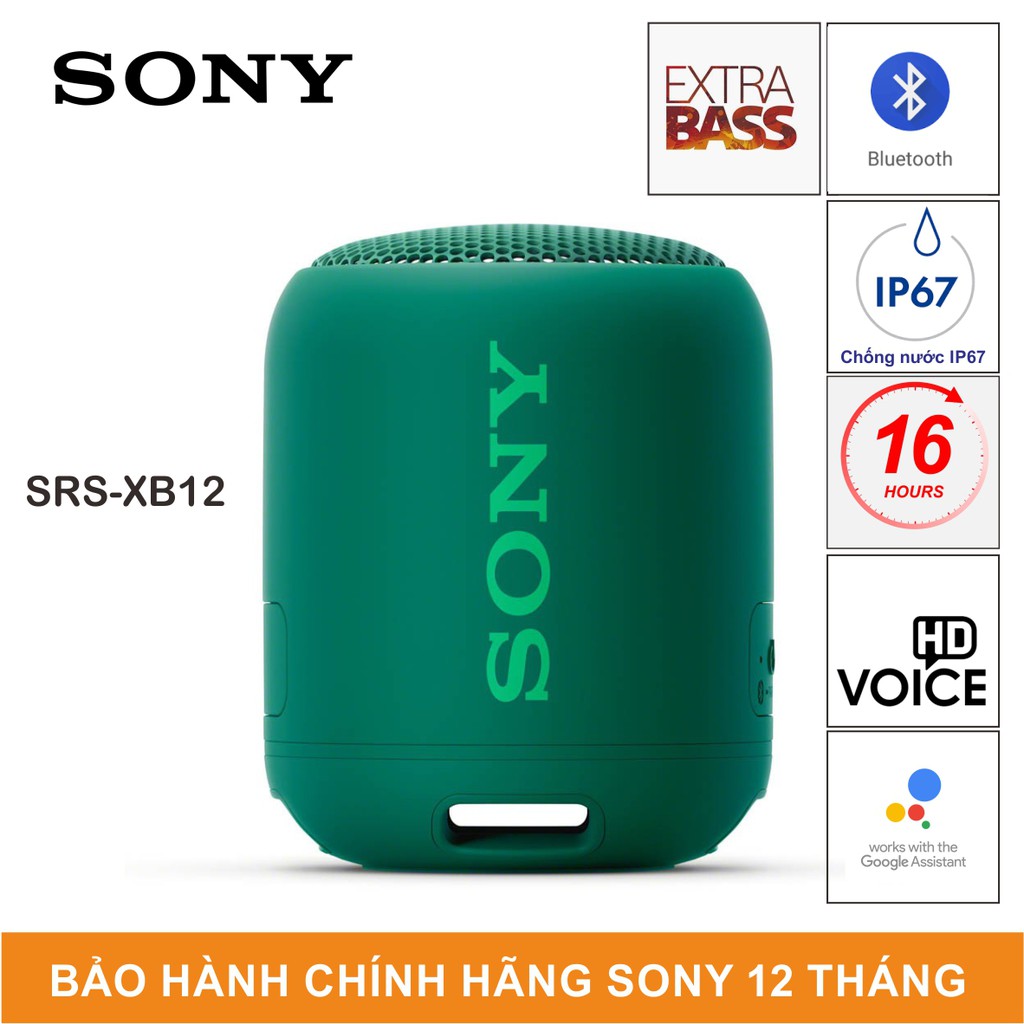 Loa Bluetooth Sony SRS-XB12 - Hãng Phân Phối Chính Thức - Bảo Hành 12 Tháng Toàn Quốc