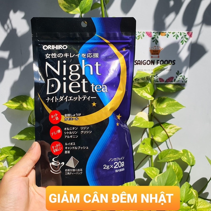 [Hàng _ Nhật] Trà Đêm O.ri.hi.ro Night Diet Tea giảm cân Nhật Bản