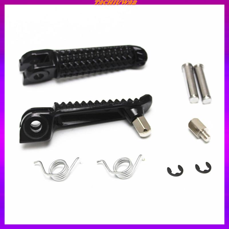 Set 2 Gác Chân Trước Và Sau Màu Đen Cho Yamaha YZF R1 R6 R6S