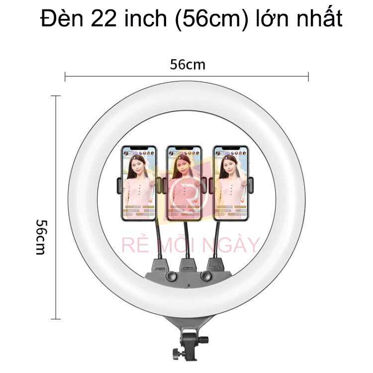 Đèn Livestream 54cm Bán Hàng, Phun Xăm, Nối Mi, Spa Max Size 56cm