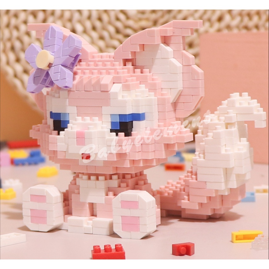 Disney Khối Xây Dựng LinaBell StellaLou Series Pop Búp Bê Triều Chơi Máy Tính Để Bàn Trang Trí Người Lớn Trẻ Em Quà Tặng Đồ Chơi
