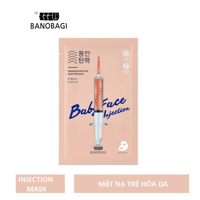 MẶT NẠ TRẺ HÓA DA BANOBAGI BABY FACE INJECTION MASK 30ML