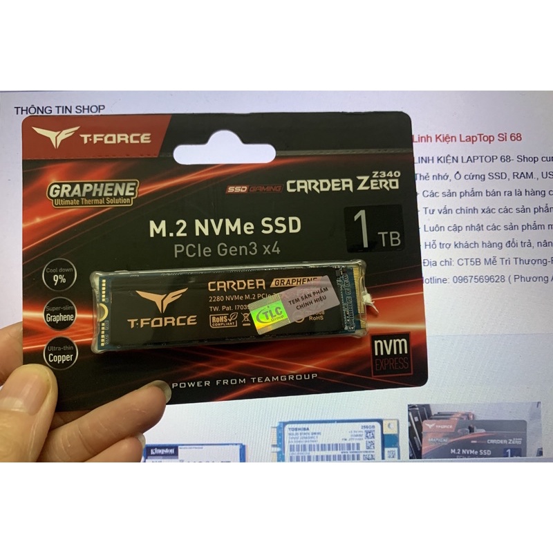 Ổ cứng SSD TEAMGROUP M2 2280 - 1TB Z340 Gen3 x4 (TM8FP9001T0C311) -Bảo hành 3 năm