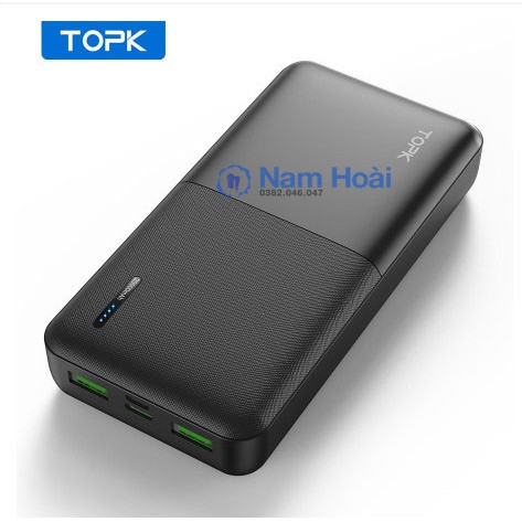 Sạc Dự Phòng TOPK I2009 20000mAh Cổng USB Kép Thiết Kế Nhỏ Gọn Tiện Lợi Cho Xiaomi Samsung iPhone Hawei