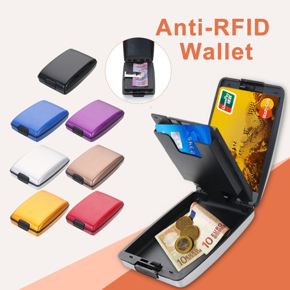 Ví Đựng Thẻ Tín Dụng DAPHS RFID Bằng Kim Loại Không Quét Tiền Xu