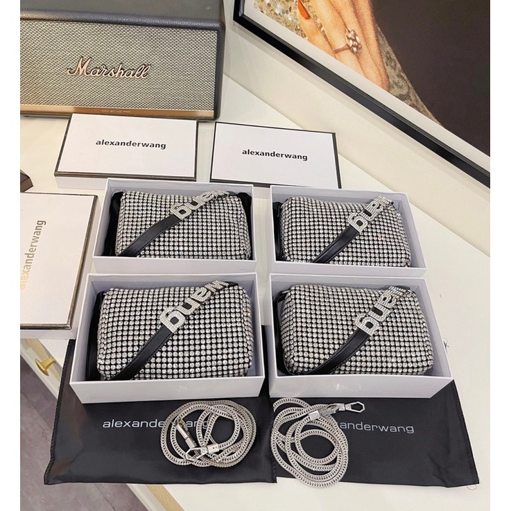 TÚI ALEXANDER WANG ĐÍNH ĐÁ KẸP NÁCH FULLBOX