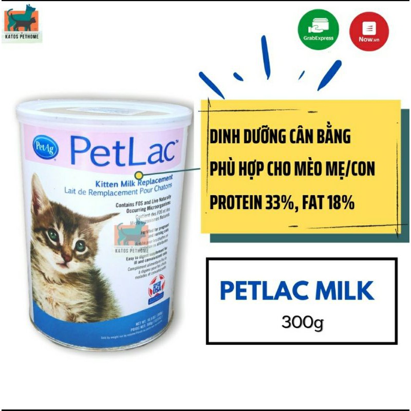 Petlac for Kittens &amp; Cats - Petlac Sữa Bột Cho Mèo Con 300g