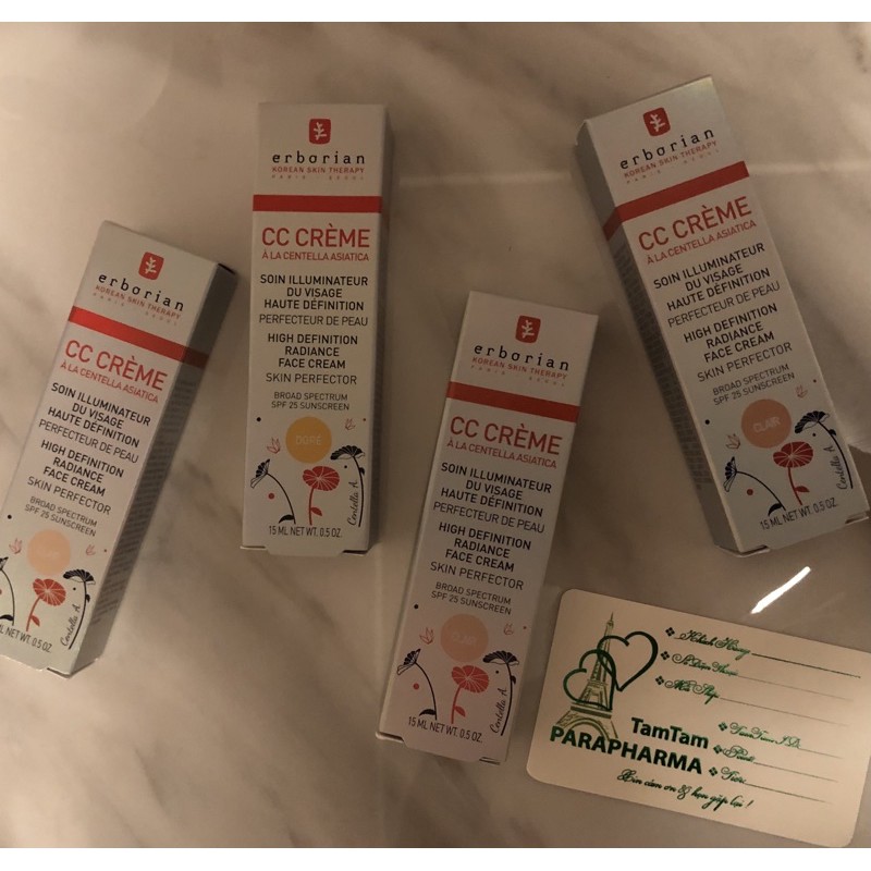 [sẵn] 🇫🇷 ERBORIAN 🇰🇷 CC CREAM kem các màu | BigBuy360 - bigbuy360.vn
