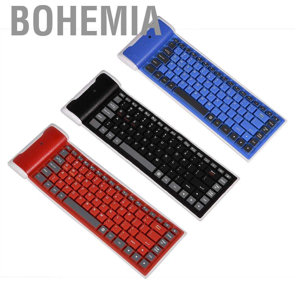 Bàn Phím Không Dây Kết Nối Bluetooth Phong Cách Bohemia Cho Laptop / Pc / Phone