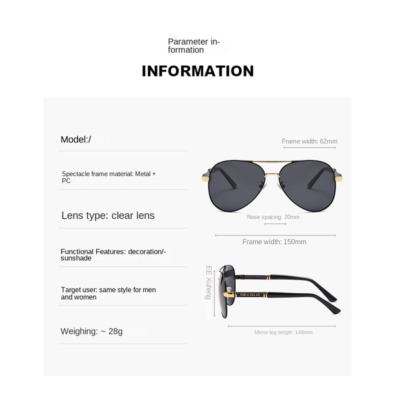 Kính Mát Phân Cực Chống Tia UV Ban Ngày Và Ban Đêm Cho Nam