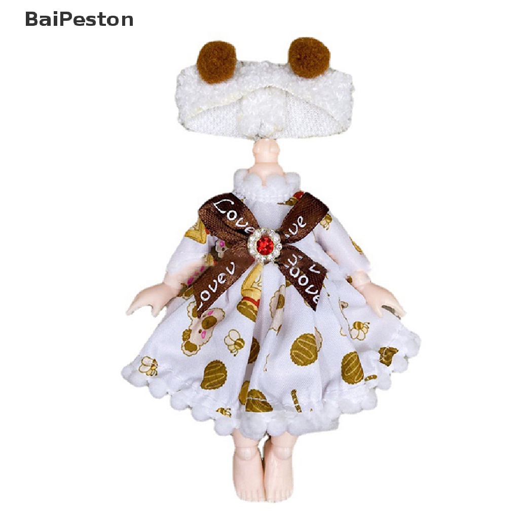 Bộ Đồng Phục Thời Trang Dành Cho Búp Bê 16-17cm Ob11 1 / 8 Bjd ♨Hot