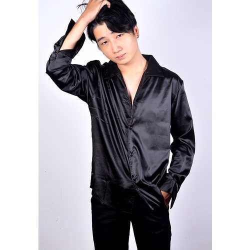 Áo Sơ mi tay dài Satin - Giá sỉ Unisex