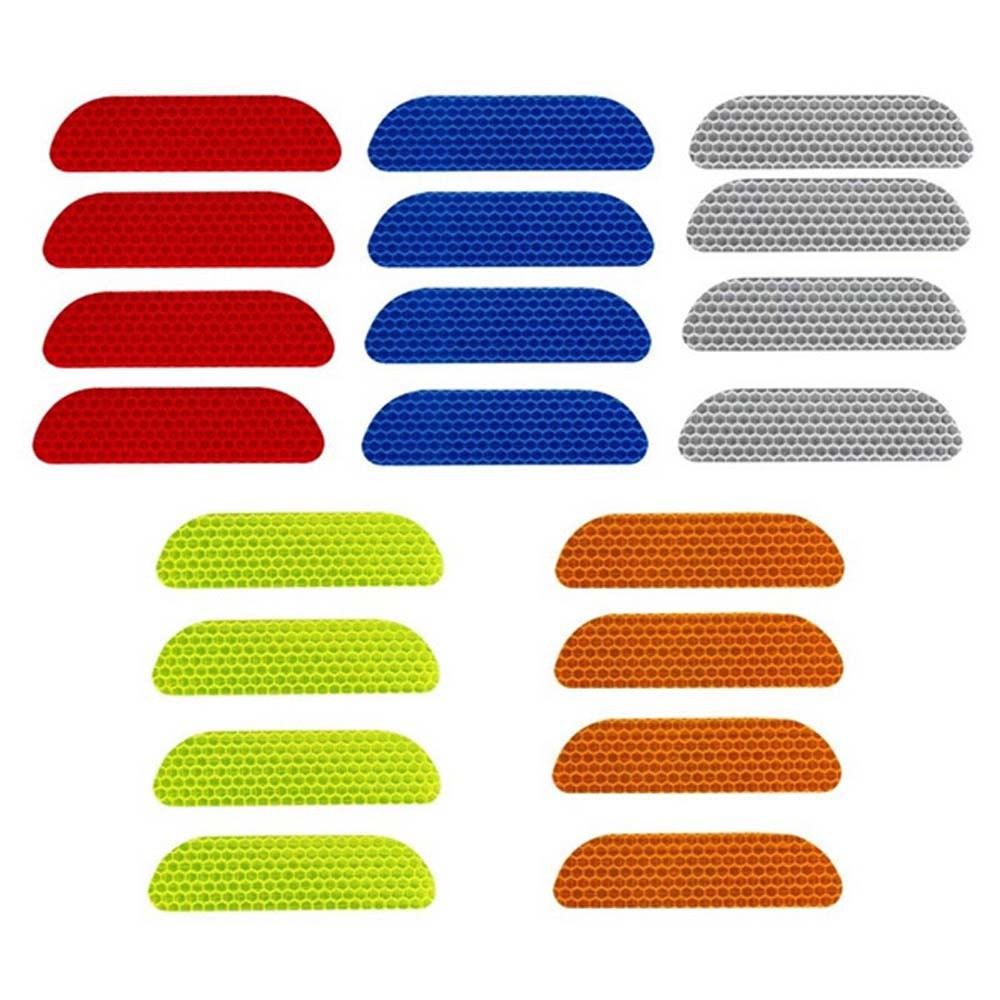 Bộ 4 Miếng Dán Phản Quang Đa Năng Cảnh Báo Cho Cửa Xe Hơi