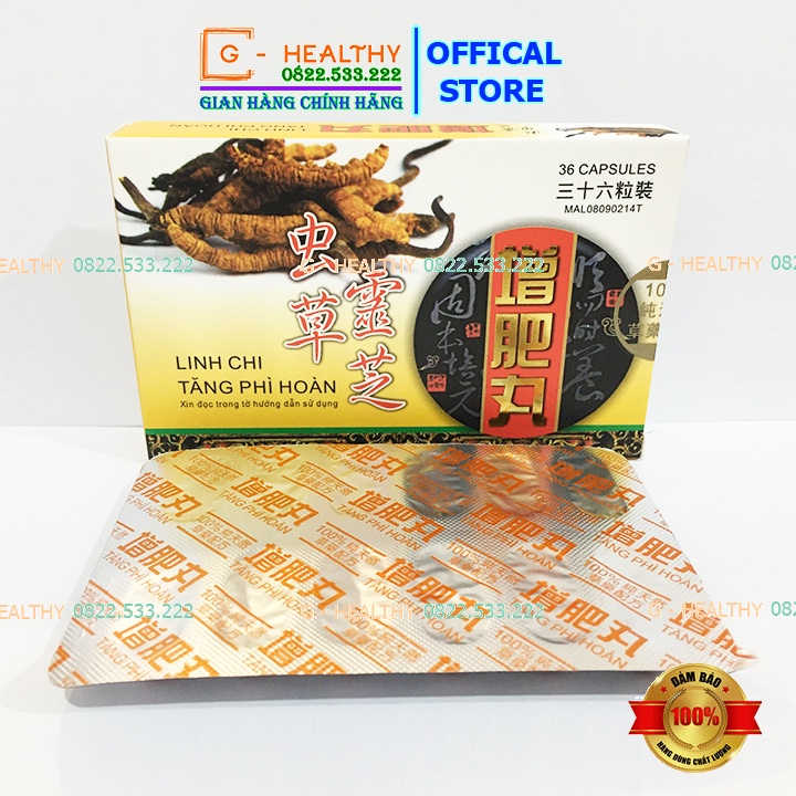 Viên Uống Tăng Cân Malaysia Linh Chi Tăng Phì Hoàn - G HEALTHY