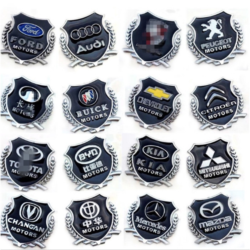 Bộ 2 sticker VIP Trang Trí Xe Hơi Toyota Benz, Buick, Kia, Honda, Ford, Toyota, Hyundai, Volkswagen, Kia