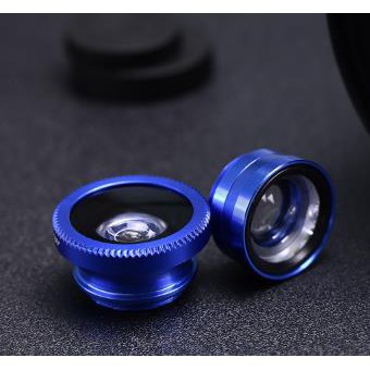 Ống kính fisheye góc rộng 3 trong 1 cho iPhone/Samsung