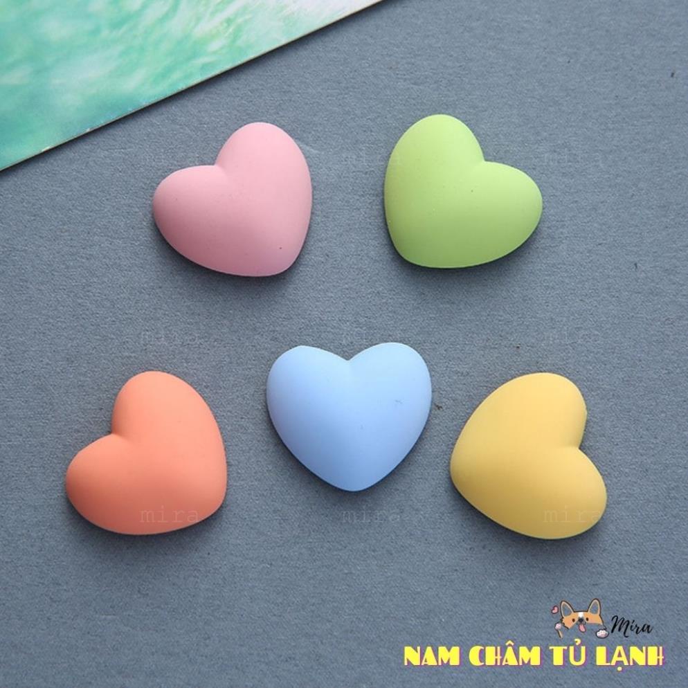 Nam Châm Tủ Lạnh 3D Hình Trái Tim Màu Love Trang Trí Bàn Học, Bàn Làm Việc, Đính Note MIRA-3D68004