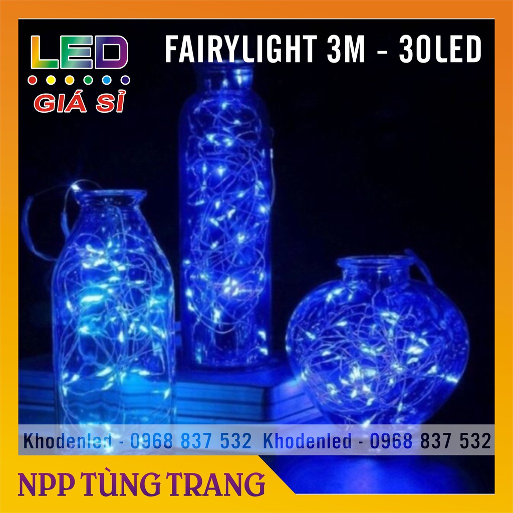 Đèn Led Đom Đóm Fairylight quay Tiktok dùng pin tiểu 3 mét 30 led