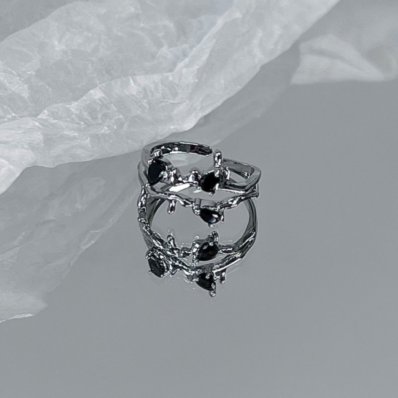 Nhẫn Đeo Tay Thiết Kế Hai Lớp Phong Cách Mới Lạ Cá Tính