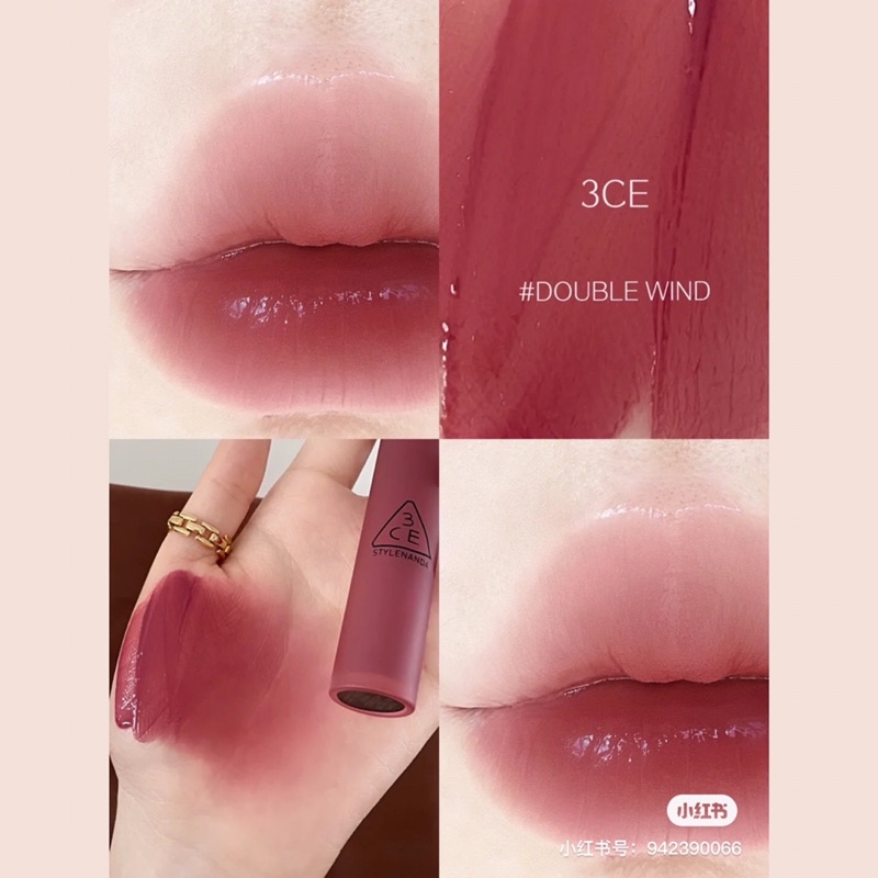 Son tint nước dạng kem siêu lì, lâu trôi 3ce Blur Water Tint