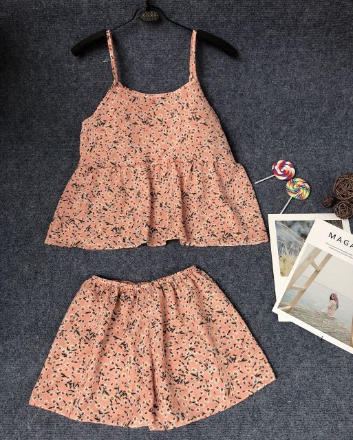 Đồ Bộ Mặc Nhà ❤RẺ VÔ ĐỊCH❤ Set Bộ 2 Dây (Voan )