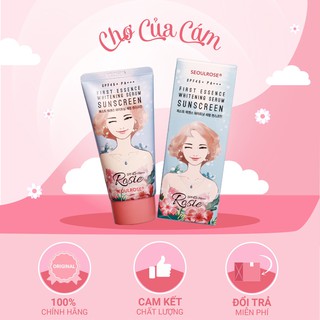Kem Chống Nắng SeoulRose Rosie First Essence Whitening Serum Sunscreen SPF 45/PA++ (45g)