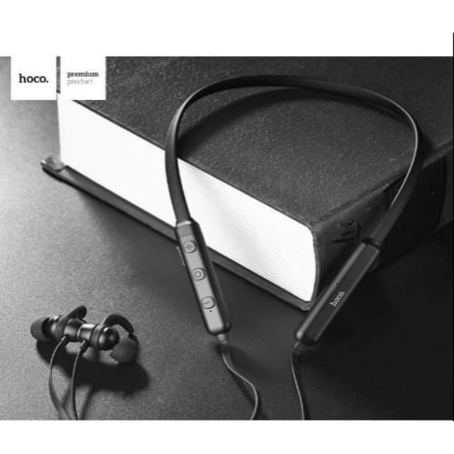 Tai nghe bluetooth thể thao cao cấp Chống mồ hôi chống ồn  nam châm hít ở 2 đầu tai nghe Hoco ES11 Bảo hành 12 tháng