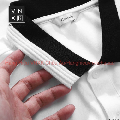 Áo Thun Nam POLO 𝐂𝐊 MÀU TRẮNG Vải Pima Thun Lụa Lạnh hàng xuất cực xịn - trơn viền cổ vải cao cấp siêu mịn mát